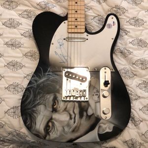 Fender squier tele signed by Keith Richards